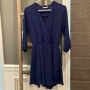 Lush - Navy Wrap Dress